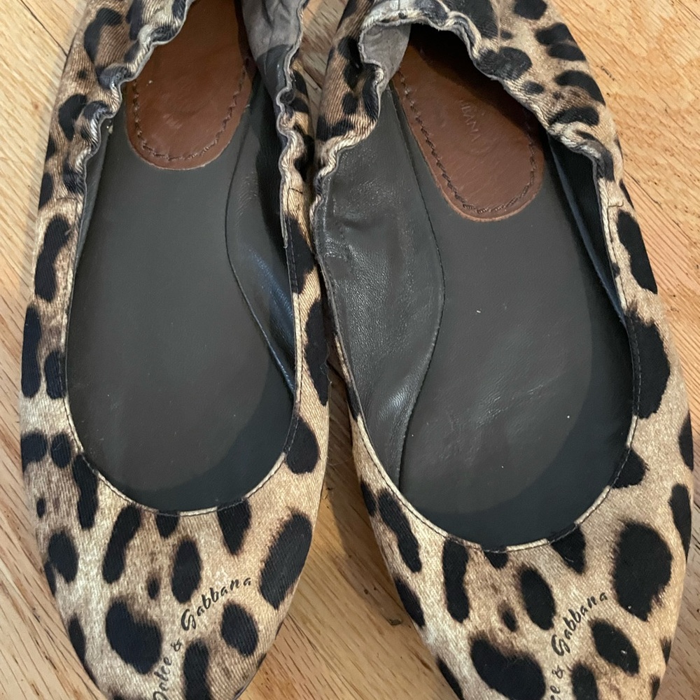 Dolce Gabbana leopard Ballet Flats